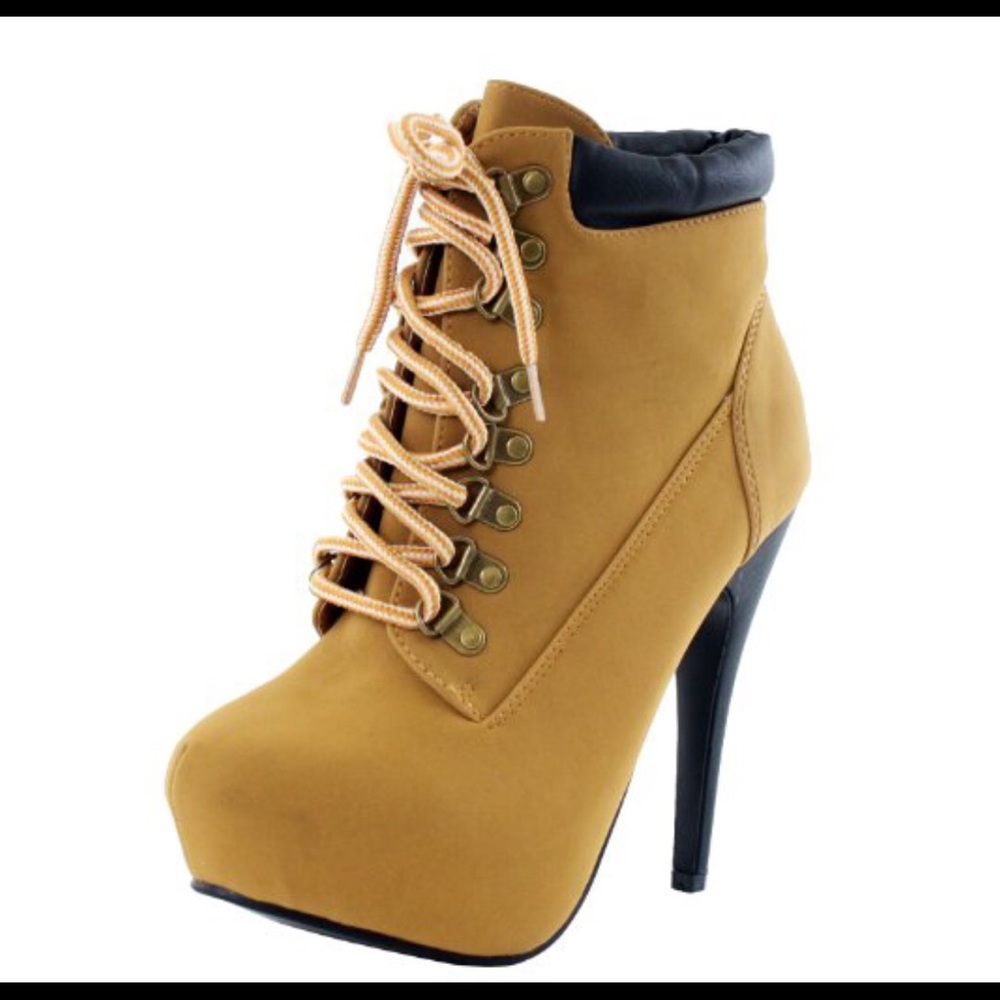 Women’s heeled combat boots